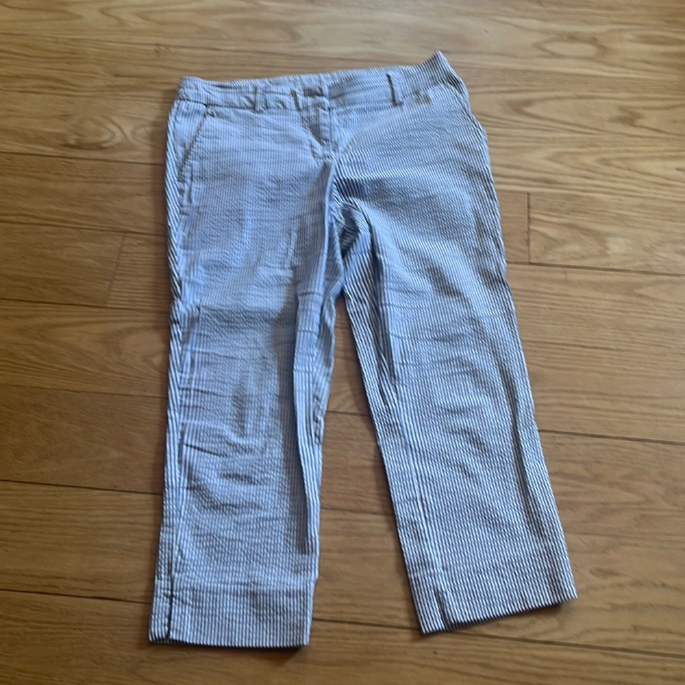 Striped cropped pants